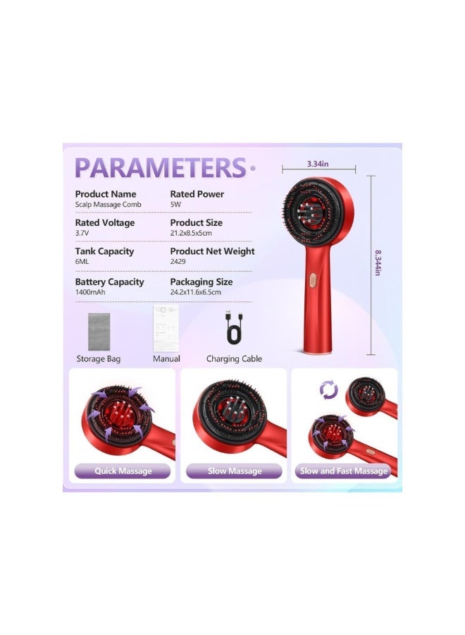 ACLIX Multi-Function Electric Scalp Scrubber & Hair Oil Brush – Waterproof Ergonomic Perfect for Relaxing Self-Care - Image 4